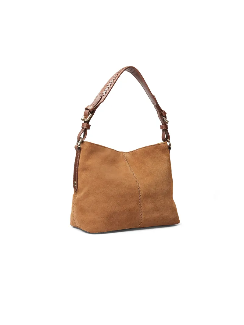 Fairfax and Favor Mini Tetbury Handbag Tan Suede-2